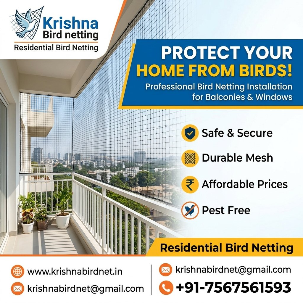 Residential Bird Netting